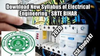 Download new syllabus of electrical engineering in sbte bihar