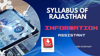 Syllabus PDF of Rajasthan Informatics Assistant