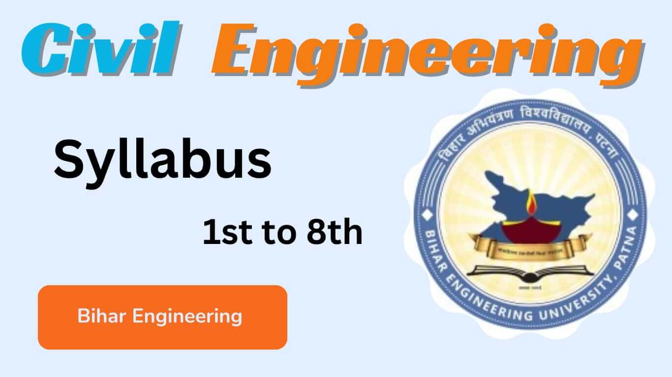 Download B.Tech Syllabus Of Civil Engineering BEU Bihar ⋆ Csestudy247