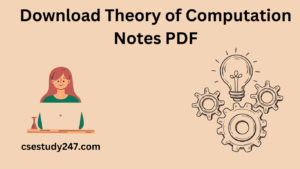 Download TOC Notes PDF Free ⋆ csestudy247