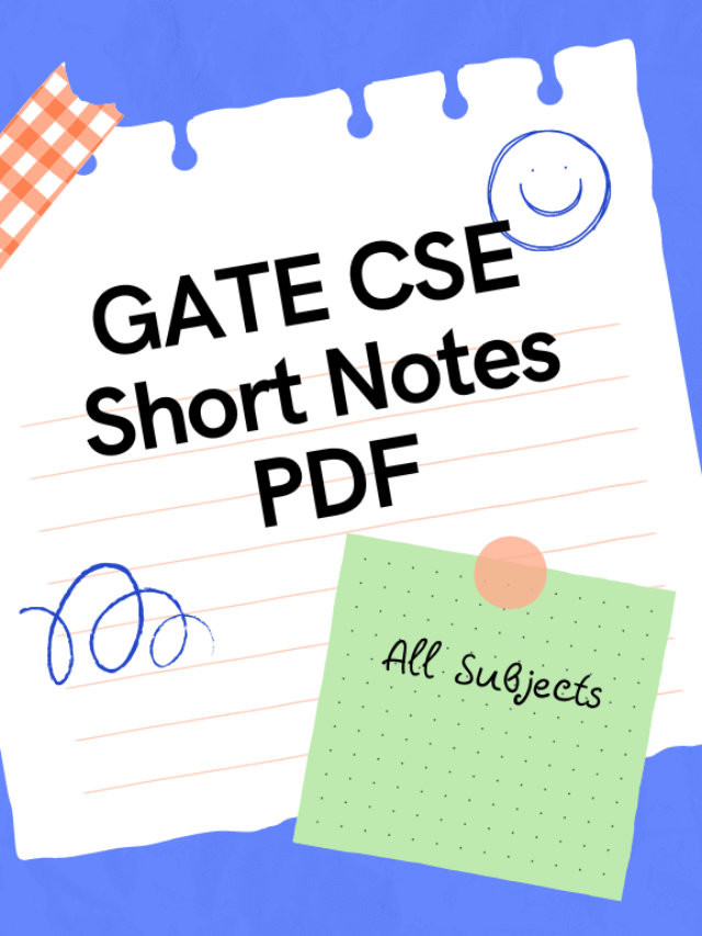 GATE CSE Short Notes PDF