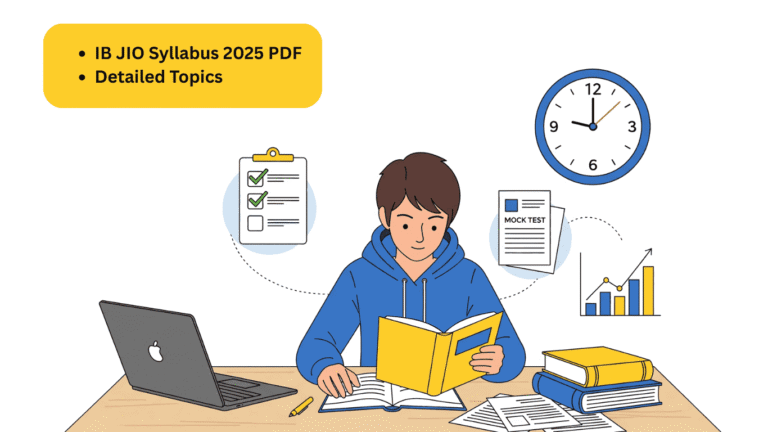 Jio Pattern IB JIO Syllabus 2025 PDF – Detailed Exam Pattern & Topics ⋆ csestudy247