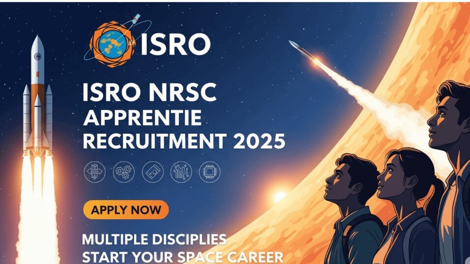 ISRO NRSC Apprentice Recruitment 2025 Apply for 96 Graduate & Technician Posts
