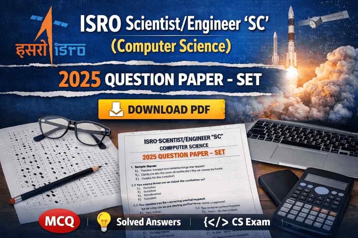 [Download PDF] ISRO Scientist/Engineer 'SC' (Computer Science) 2025 ...