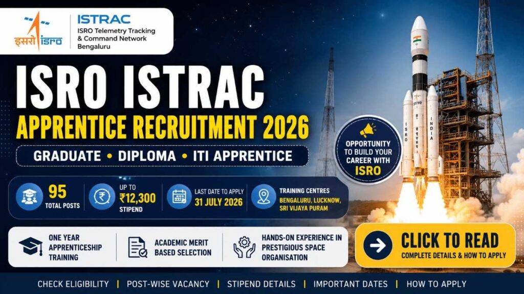 ISRO ISTRAC Apprentice Recruitment