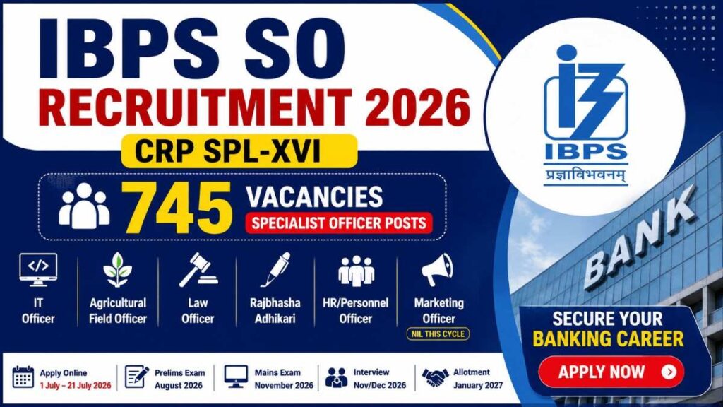 IBPS SO Recruitment 2026 Notification Out